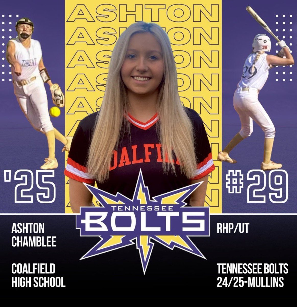 TNBolts's tweet photo. Welcome Ashton Chamblee to the TN Bolts - Mullins family! We are thrilled to have you onboard! @TNBolts https://t.co/FcwbSCRhBL