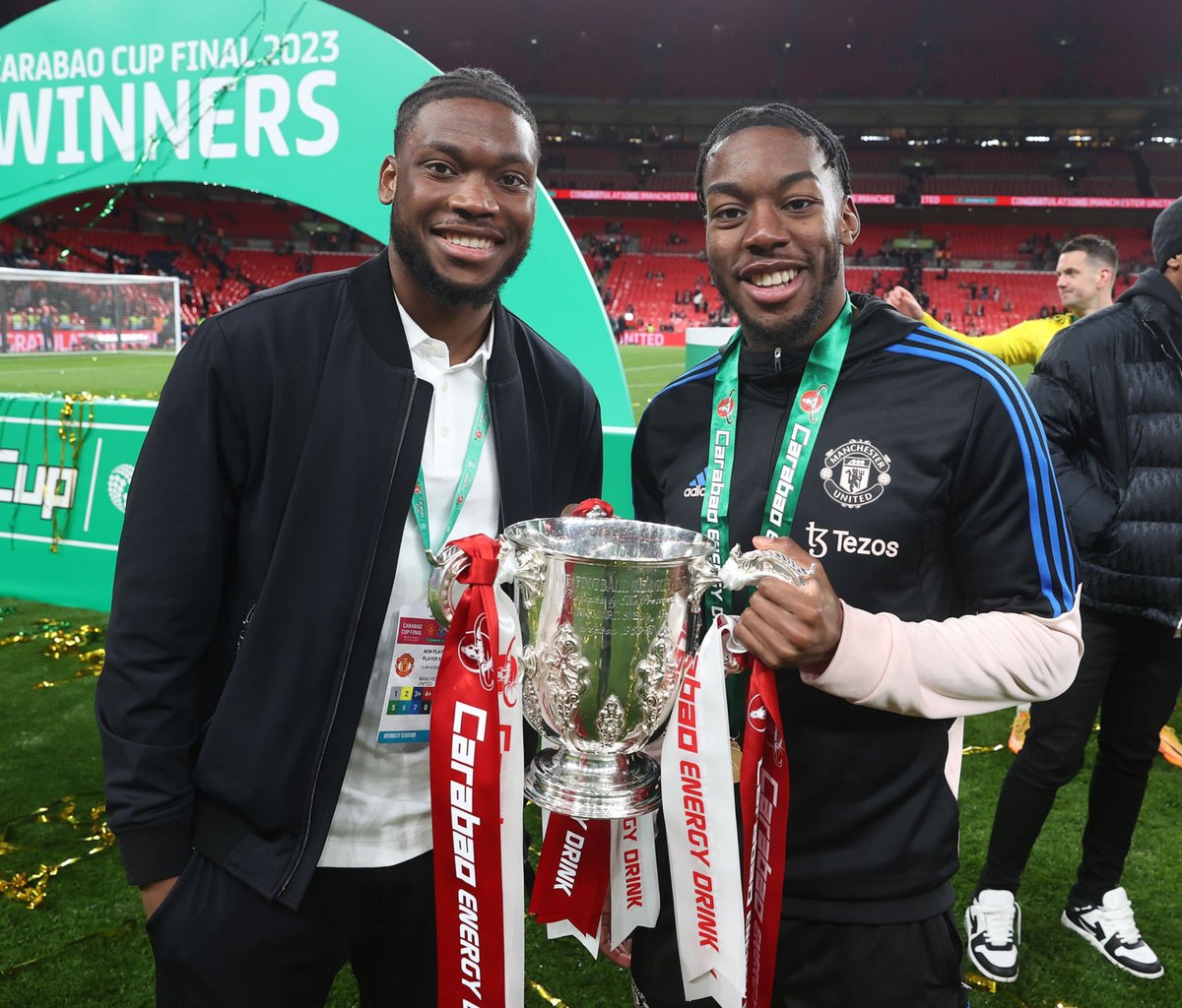 HQMUFC's tweet photo. Teden Mengi 🏴󠁧󠁢󠁥󠁮󠁧󠁿 ، Anthony Elanga 🇸🇪

 #CarabaoCup https://t.co/TzaRjw5IvO