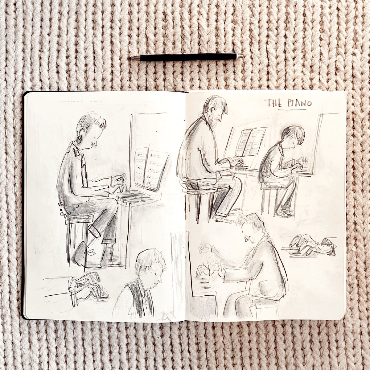 #birgittasifsketchbook from  #ThePiano on @channel4 - it’s such a sweet program searching for amateur piano players in train stations around the UK, with <a href="/lang_lang/">Lang Lang</a> and <a href="/mikasounds/">MIKA</a> ✨ Love hearing the back stories of all the piano players!

#birgittasif