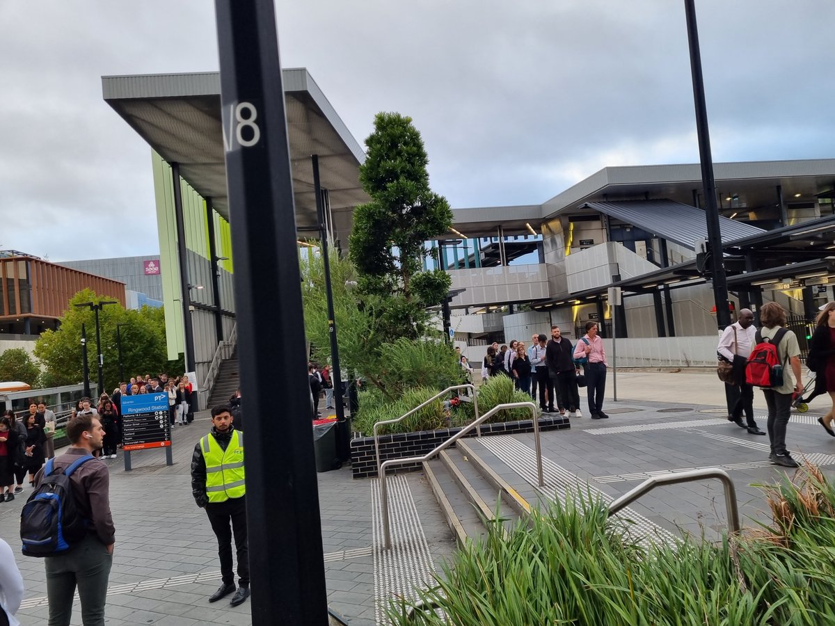 brosephstrachan's tweet photo. @ptv_official Bus replacement at Ringwood to Parliament this morning at 730am. Absolute mayhem. Rumour was 1K people waiting in the Q.
#LevelCrossingReplacement https://t.co/HnZJ2bcXhA