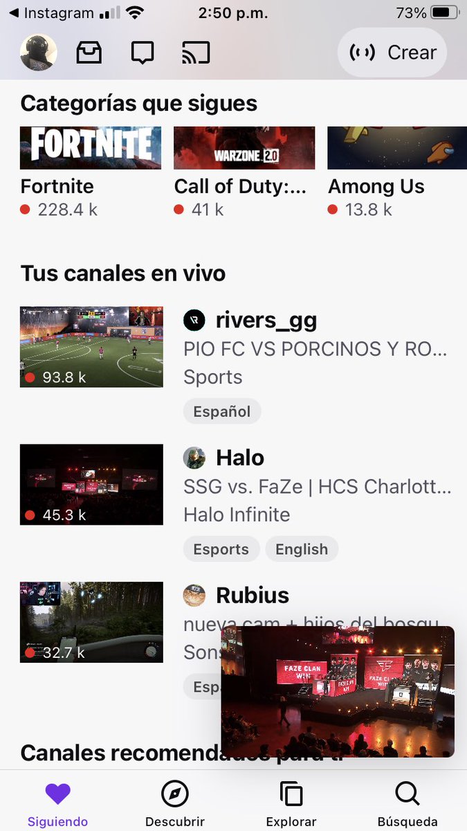 O_G_man's tweet photo. Que rivers tiene más gente que el halo #gamer #rivers #HaloInfinite #riversgg #orgasmoman https://t.co/obk6KT3Tfn