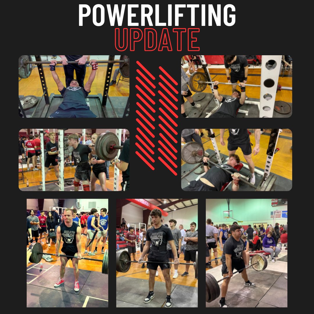 PoteauPirateLog's tweet photo. Powerlifting has been working hard and is ready for upcoming regional competition. Good luck! https://t.co/Ytw8hQlrYC