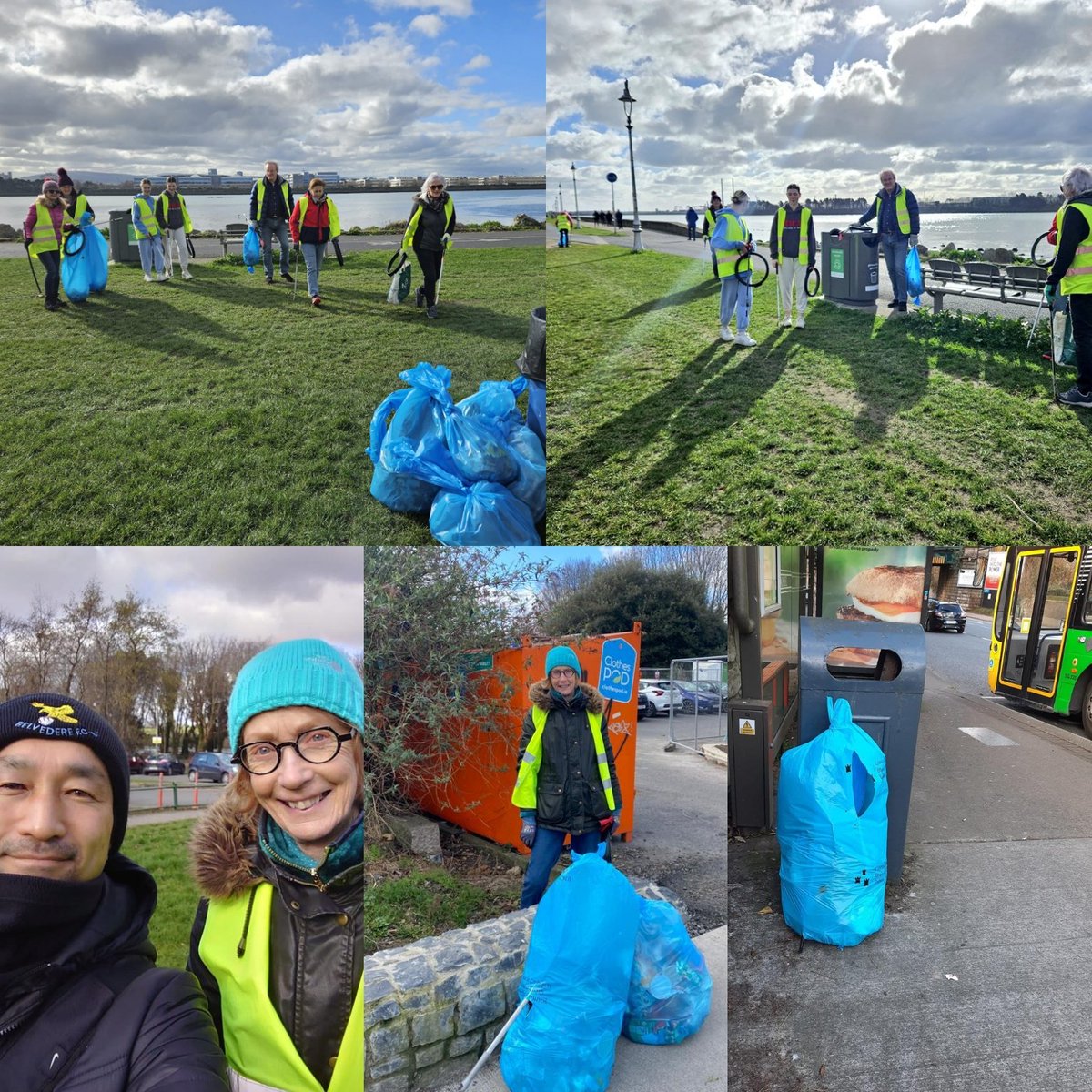 Fantastic work from our #TidyTowns volunteers yesterday and during the week helping #KeepClontarfTidy. New volunteers always welcome and why not put in your own #2minutestreetclean if you're on a walk during the week