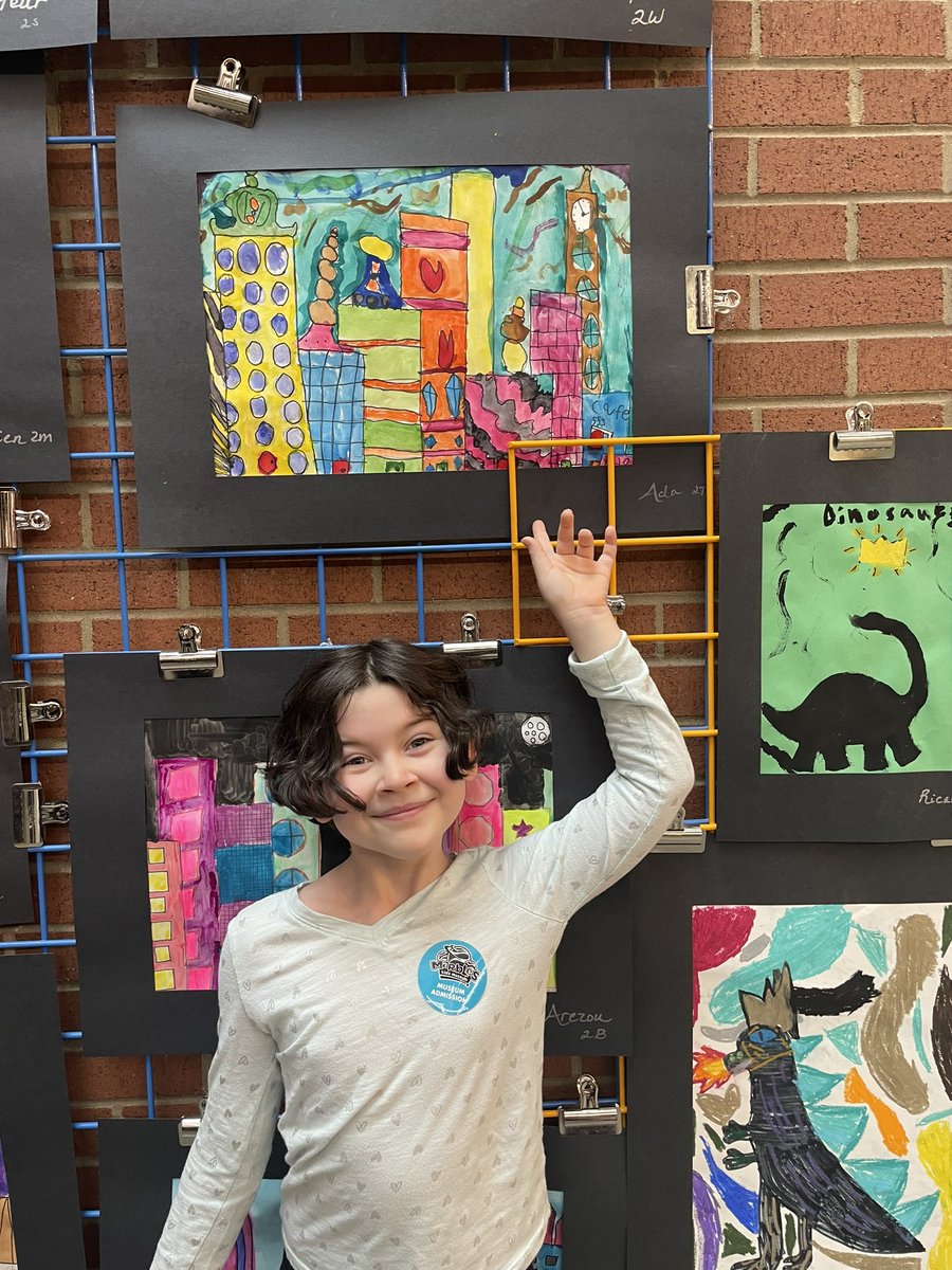 ThompsonFWES's tweet photo. Today, Ms. Thompson is at Marbles! We’re checking out the FWES art display featuring our own young artist and many others taught by @go2yourstudio! #FWESDestinationLearning https://t.co/CPr5zWLxeZ
