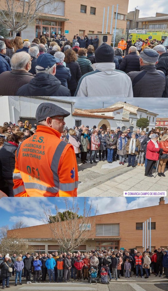 UNEtesAragon's tweet photo. Hoy domingo en #Belchite gran afluencia de manifestantes, concienciados por un Transporte Sanitario de calidad en la Comarca Campo de Belchite y en #Aragón 
Gracias por el apoyo.
.
#AragónEnLucha #TESvisible #TesEnLucha #TesPúblicos https://t.co/YI8ol1olol