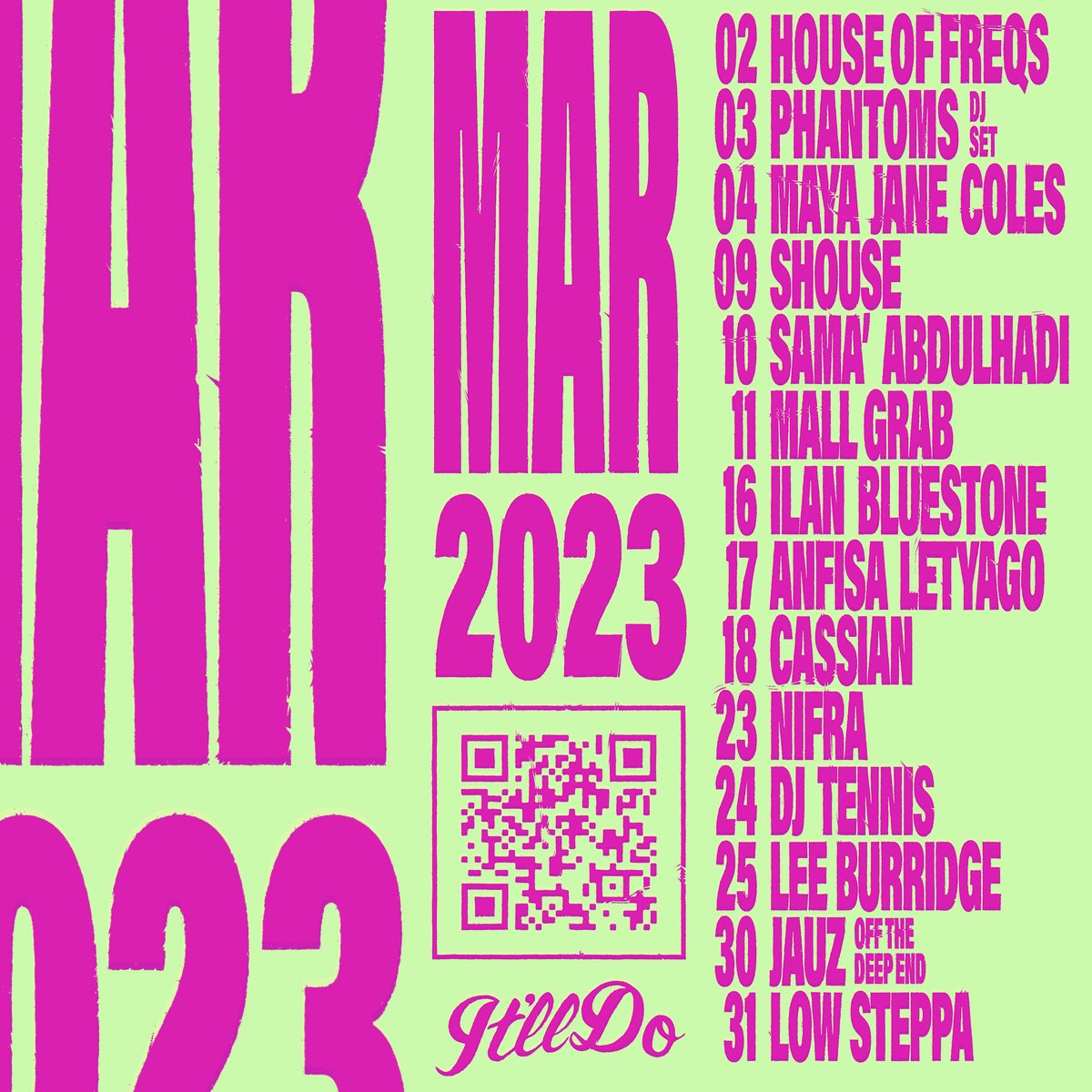 hello March 2023 at <a href="/itlldoclub/">It’ll Do Club</a>.
🪩 : itlldoclub.eventbrite.com