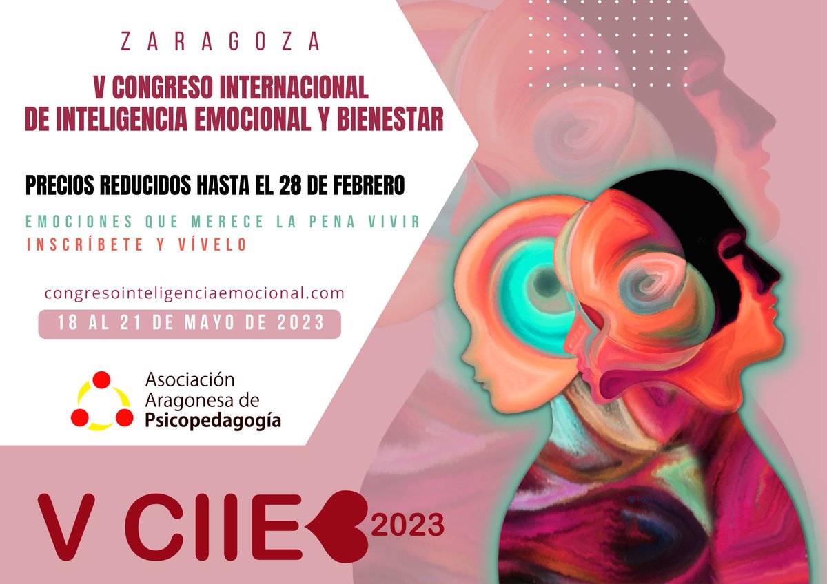 Asoarapsico's tweet photo. ❤️¿Ya tienes tu #entrada para el @CIIEB2023?➡️#emociones que merece la pena #vivir
🖊️¡inscríbete y vívelo!
➡️ #Precios #reducidos hasta mañana, 28 de febrero.
📲https://t.co/cuyLmlrp8h
📲https://t.co/Hhct8kdLrJ https://t.co/Q4mnSWfklQ