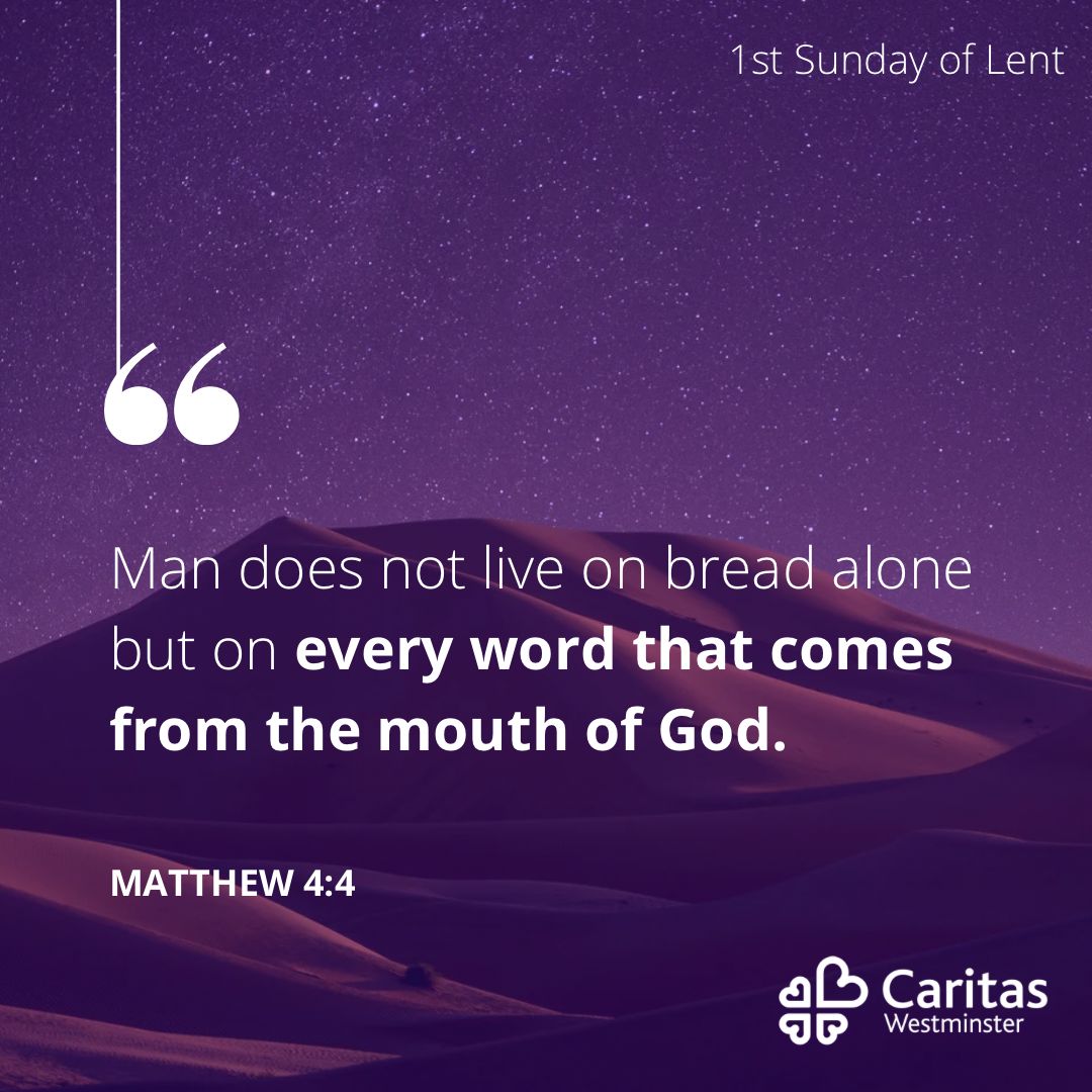 CaritasWestm's tweet photo. #FirstSundayInLent
What Word is God speaking to each of us today? In scripture, in our prayer and Eucharist, in other people, the news and our world... How are we being called to conversion and a more whole-hearted following of Jesus?
#Lent2023 #GospelOfTheDay https://t.co/raS7NnC5AH