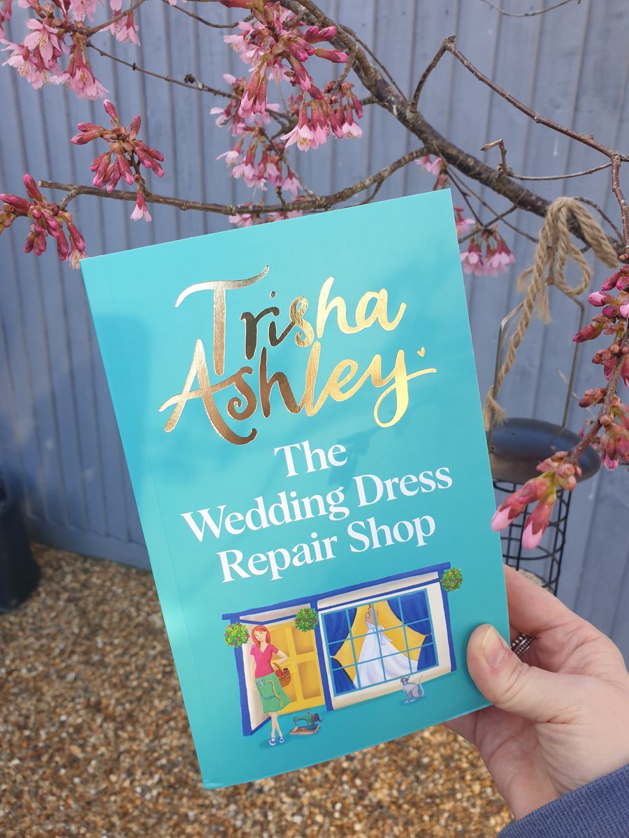 How happy am I? SO happy! Huge thanks to @trishaashley and  @penguinrandom for this fabulous proof of #TheWeddingDressRepairShop! I can't wait to dive in and head back to #trishaworld!

💗💙💗💙💗💙💗