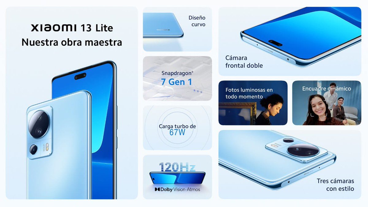 xiaomistore_es's tweet photo. Así es el nuevo #xiaomi13lite
Descúbrelo en tu #xiaomistore😍😍 https://t.co/CIJZzlyVwF