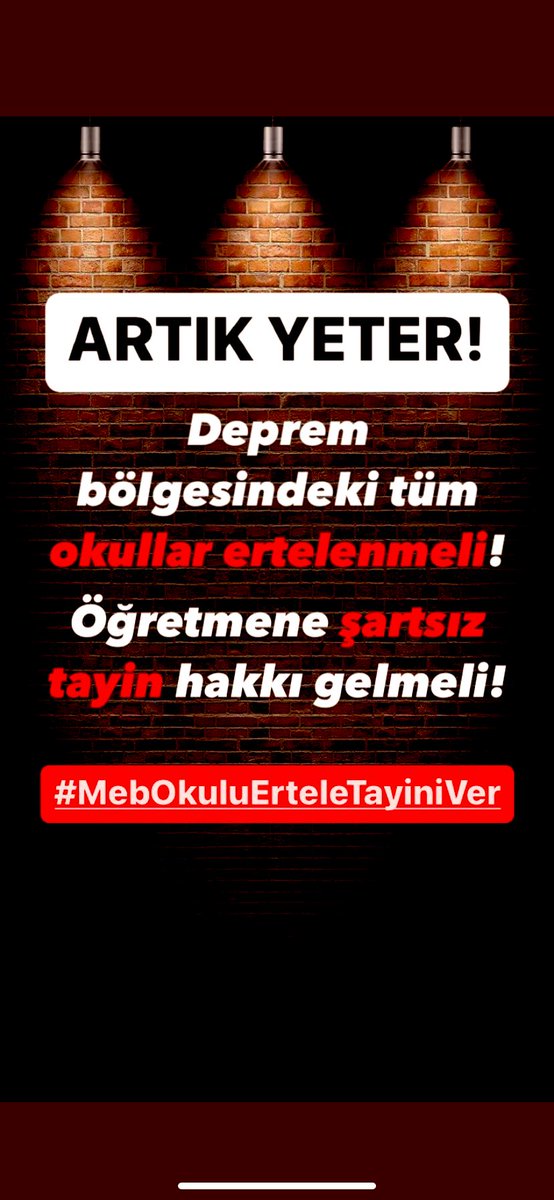 Bu psikolojinin kendimize bile faydası yok nasıl sağlıklı eğitim verebiliriz 
<a href="/prof_mahmutozer/">Mahmut Özer</a> <a href="/RTErdogan/">Recep Tayyip Erdoğan</a> <a href="/tcmeb/">Millî Eğitim Bakanlığı</a> <a href="/tcbestepe/">T.C. Cumhurbaşkanlığı</a> <a href="/TC_icisleri/">T.C. İçişleri Bakanlığı</a>  <a href="/_aliyalcin_/">Ali YALÇIN</a> <a href="/TalipGeylan06/">Talip Geylan</a> <a href="/turkegitimsen/">Türk Eğitim Sen</a> <a href="/EgitimBirSen/">Eğitim-Bir-Sen</a> #MebOkuluErteleTayiniVer