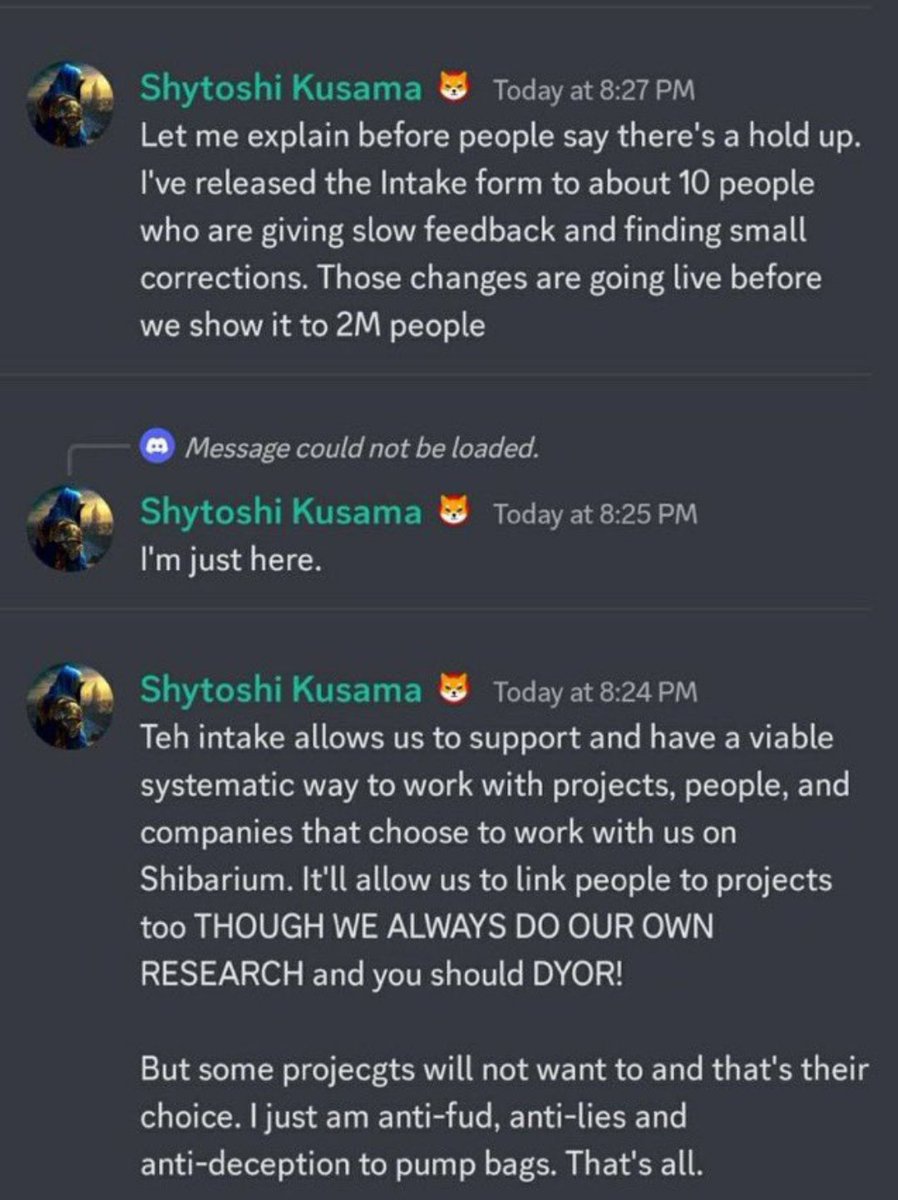 AnalysisToken's tweet image. 📌 #SHIBARMY müjde 🔥🔥🔥

@ShytoshiKusama "Alım formunu yavaş  geri bildirimde bulunan ve küçük düzeltmeler bulan yaklaşık 10 kişiye yayınladım "

#Shibarium geliyor.... 🔥🔥🚀🚀⏳🐶

#Shiba #BTC #Crypto #BONE #Binance #metaverse #Bitcoin