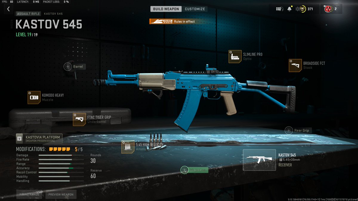 WarsZ's tweet photo. THE BEST KASTOV 545 CLASS FOR RANKED PLAY IN SEASON 2! I feel like this Kastov is even slightly better then the 762 for ranked! Final attachments are down below enjoy 😁🔽 https://t.co/WfWMro6nZJ