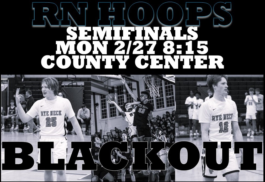 Rye Neck Varsity Boys Basketball Team (@ryeneck_bhoops) on Twitter photo Rye Neck fans: team is sporting black unis so it's a BLACKOUT 🖤🖤🖤 Monday night!
<a href="/RNHSathletics/">Rye Neck Athletics</a> <a href="/RyeNeckHoops/">Rye Neck Boys Basketball</a> <a href="/ryeneckschools/">Rye Neck Schools</a> <a href="/RNHS_Panthers/">Rye Neck HS</a> <a href="/KDJmedia1/">Kevin Devaney Jr.</a> <a href="/LiveMike_Sports/">Mike Smith</a> <a href="/rayteodora1/">Ray Teodora</a> <a href="/lohudhoopsmbd/">lohudhoopsmbd</a> Rye Neck fans: team is sporting black unis so it's a BLACKOUT 🖤🖤🖤 Monday night!
<a href="/RNHSathletics/">Rye Neck Athletics</a> <a href="/RyeNeckHoops/">Rye Neck Boys Basketball</a> <a href="/ryeneckschools/">Rye Neck Schools</a> <a href="/RNHS_Panthers/">Rye Neck HS</a> <a href="/KDJmedia1/">Kevin Devaney Jr.</a> <a href="/LiveMike_Sports/">Mike Smith</a> <a href="/rayteodora1/">Ray Teodora</a> <a href="/lohudhoopsmbd/">lohudhoopsmbd</a>