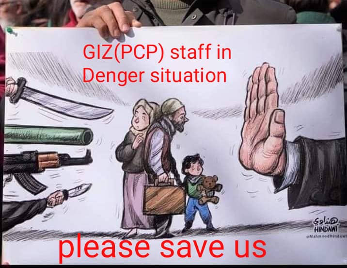 Mirwais07023456's tweet photo. All the NATO partners members countries evacuated their employees even they were in third hand contract unfortunately the🇩🇪Gov especially #MBZ OKV left us behind to the death risk and even the OKV department rejected most of our colleagues,
We want justice for GIZ-PCP #ortskräfte https://t.co/vVDIsR6N1A