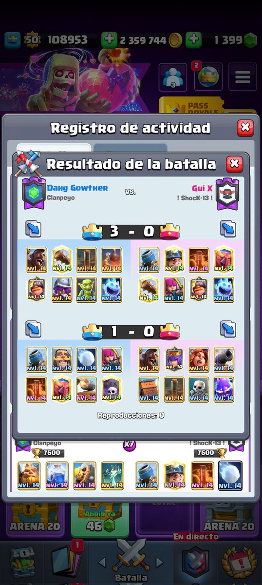 DahgGowther's tweet photo. "Primera semana de guerra en clanpeyo 🍂❤️"

#clashroyale https://t.co/KIpstFtPmR