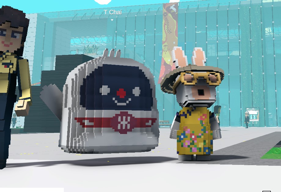 FingLoonsBL's tweet photo. @TheSandboxGame I found the Delivery Robot in Next Station: Metaverse! 🚉 #LunarNewYearTSB https://t.co/ZifA4BMKAV