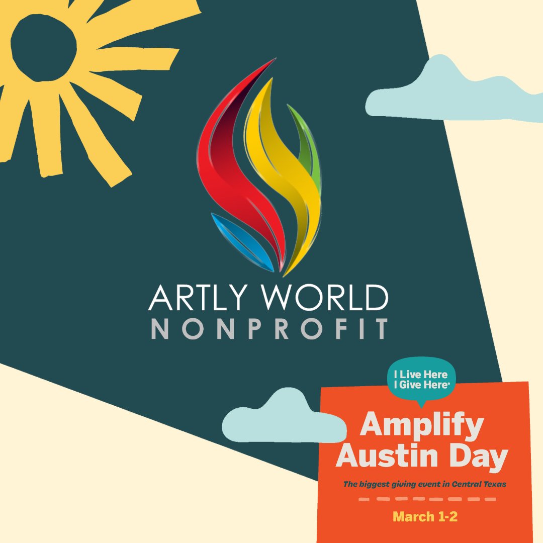 artly_world's tweet photo. Amplify the arts in our community!
https://t.co/ilqoQ77L9T

All children should have access to all the benefits the arts have to offer. Your donation will directly impact the lives of children in our community.
#AmplifyATX https://t.co/Zv2VjRMO4G