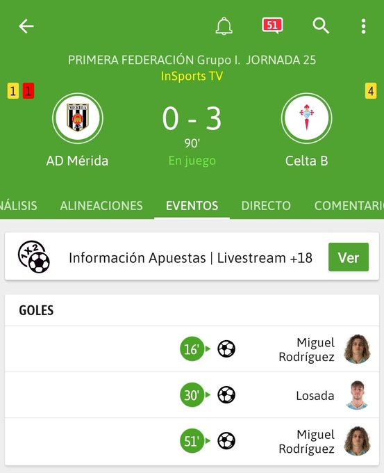  2022-2023 | 25º Jornada | AD Mérida 0-3 Celta B  Fp6FCBgWwAITKnV?format=jpg&name=small