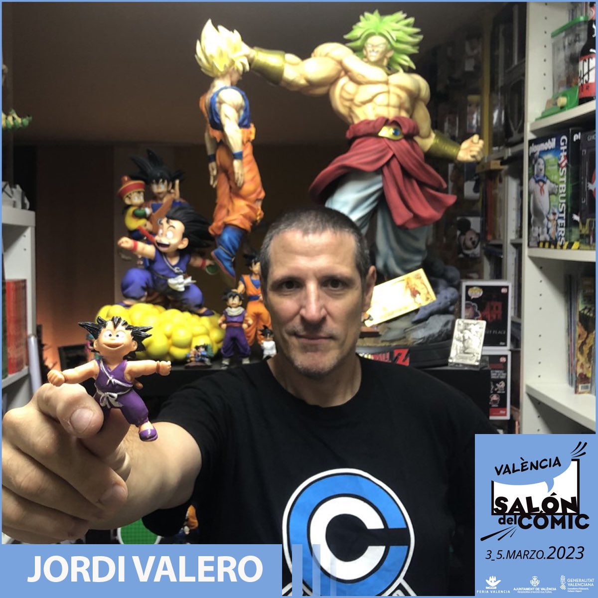 SalonComicVlc's tweet photo. 🗯 Jordi Valero en el #saloncomicvlc ‼️ 

Todo lo que siempre quisiste saber sobre coleccionar #Dragonball te lo explicará @PMadripur en una de sus sesiones de firmas de su libro Kame Legacy: Son Goku Made in Spain.

https://t.co/ma5f7Bfc6a

En colaboración con @DolmenEditorial https://t.co/rN0KvpvC3a