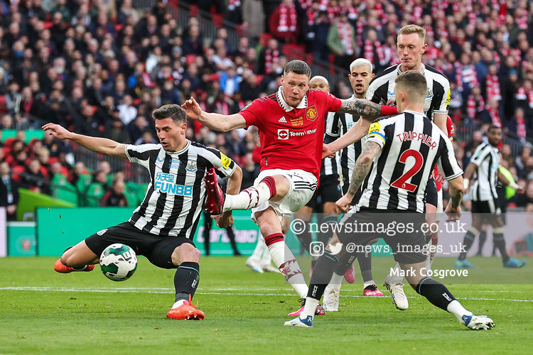Wout Weghorst #27 of Manchester United shoots on goal during the Carabao Cup Final match Manchester United vs Newcast …
<a href="/ManUtd/">Manchester United</a> #MUFC #manutd
#newcastleunited #NUFC <a href="/NUFC/">Newcastle United</a>
#CarabaoCup <a href="/Carabao_Cup/">Carabao Cup</a>
<a href="/Mark_Cozy/">Mark Cozy</a>
Sales - pictures@newsimages.co.uk