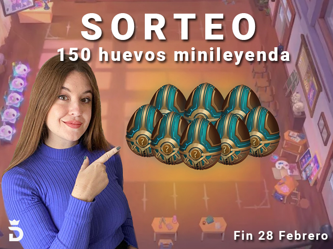 ✨SORTEO Huevos minileyenda✨

Para participar:
🔸 Follow <a href="/Dynamita_/">Daniela Meseguer</a> 
🔸 Like y RT
🔸 Comenta qué ficha quieres que se vaya en el mid set 8.5
🔸15 ganadores, 10 huevos cada uno

Gracias a <a href="/TFT_ES/">Teamfight Tactics ES</a> por este sorteo.
¡Suerte a todos!