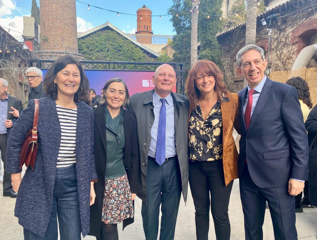 PilarConesa's tweet photo. A pleasure to share #MobileLunch with John Hoffmann @GSMA, @laiabonetrull @ffajula @yolandapss
We Are Ready for a great #MWC2023 which will be inspiring us next four days.
@MWCapital https://t.co/dxJqq5klNo