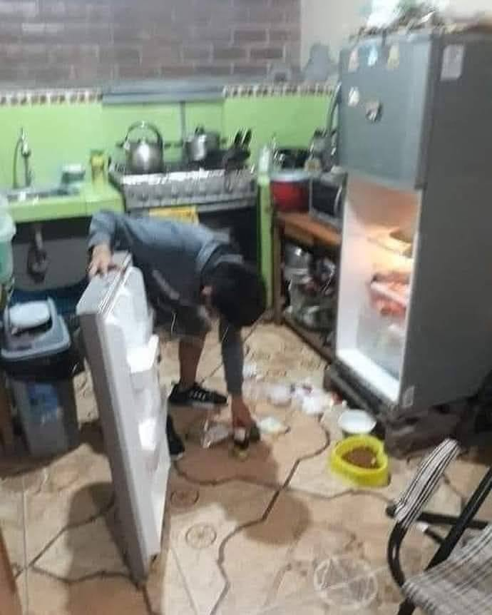 Mi suegra: que fue ese ruido

Yo: