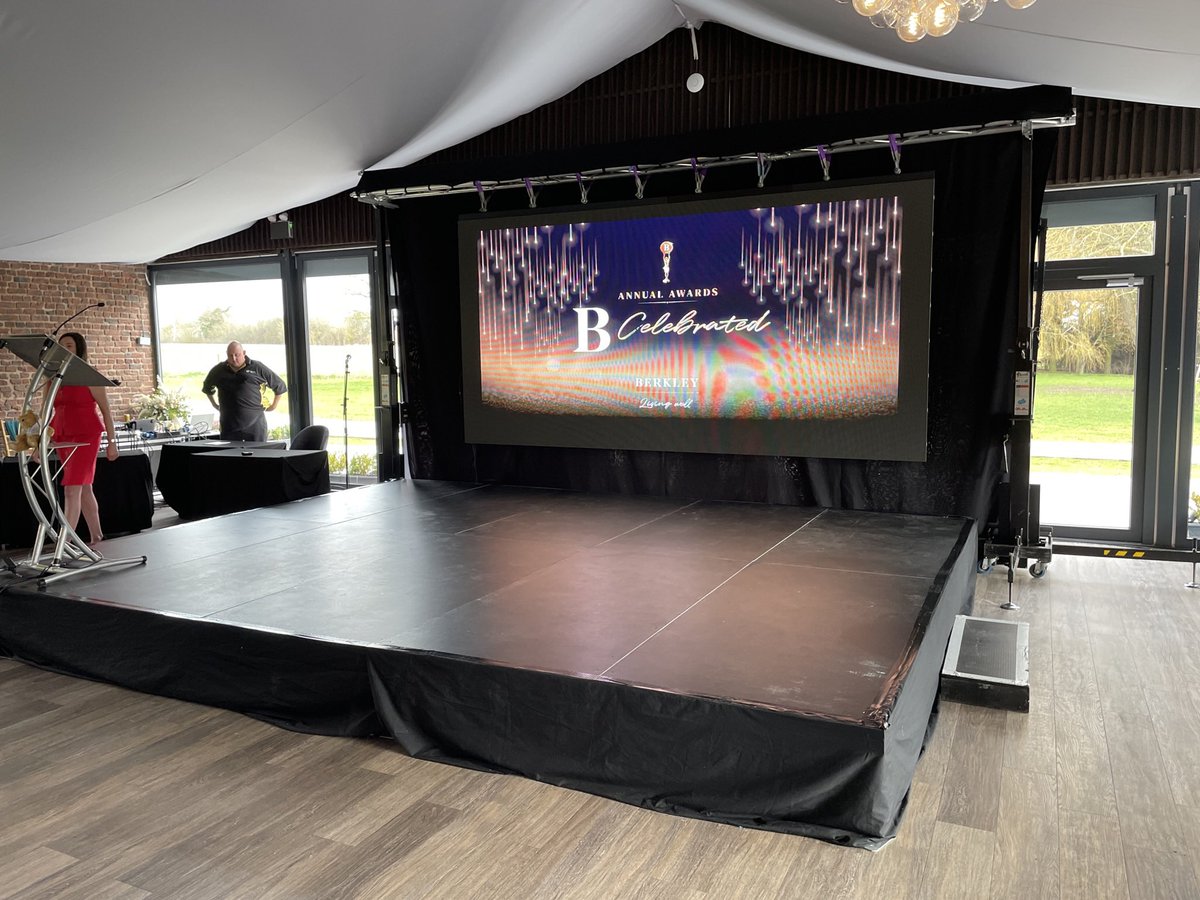 HighRiseproject's tweet photo. The Team has had a busy week providing LED wall, staging, sound - a full #AV solution for Berkley care home group yearly awards.
#staginghire #avhire #ledhire #ledscreen #ledscreenhire #ledscreenrental #stagerental https://t.co/1gRr2s8fEN