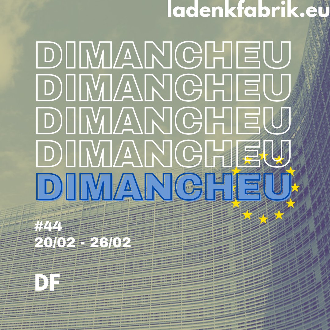 ladenkfabrik's tweet photo. 🇪🇺 Une semaine, trois actus européennes. Le dimanche c’est #DimanchEU. Par Adrien Becker https://t.co/HWvOWmtpOa