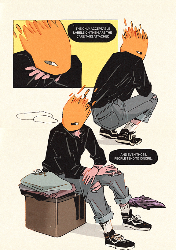 Shoppes -A comic about finding comfort in (gender) non-conformist clothing is now up and available on my itchio & gumroad! :~) fully colored + includes character sketches, illusts and extras!
✷ Itchio: https://t.co/4yGd8YuEY0
✷ gumroad: https://t.co/pPeotoYgRW