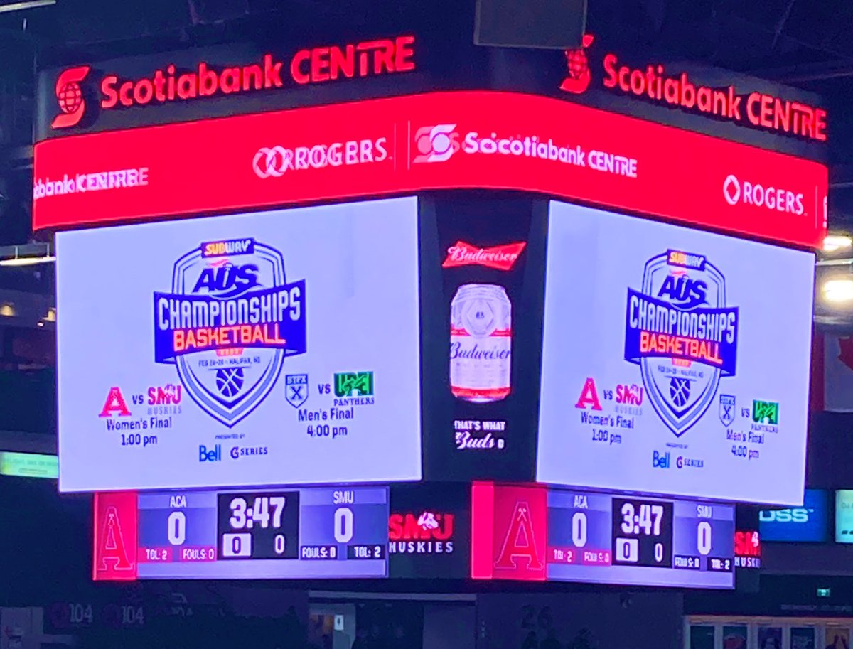 Pascal1Rodier's tweet photo. @SJA_NS_PEI all set for the @AUS_SUA Basketball Finals @ScotiabankCtr #AUSBasketball https://t.co/WxKjdUGQPw
