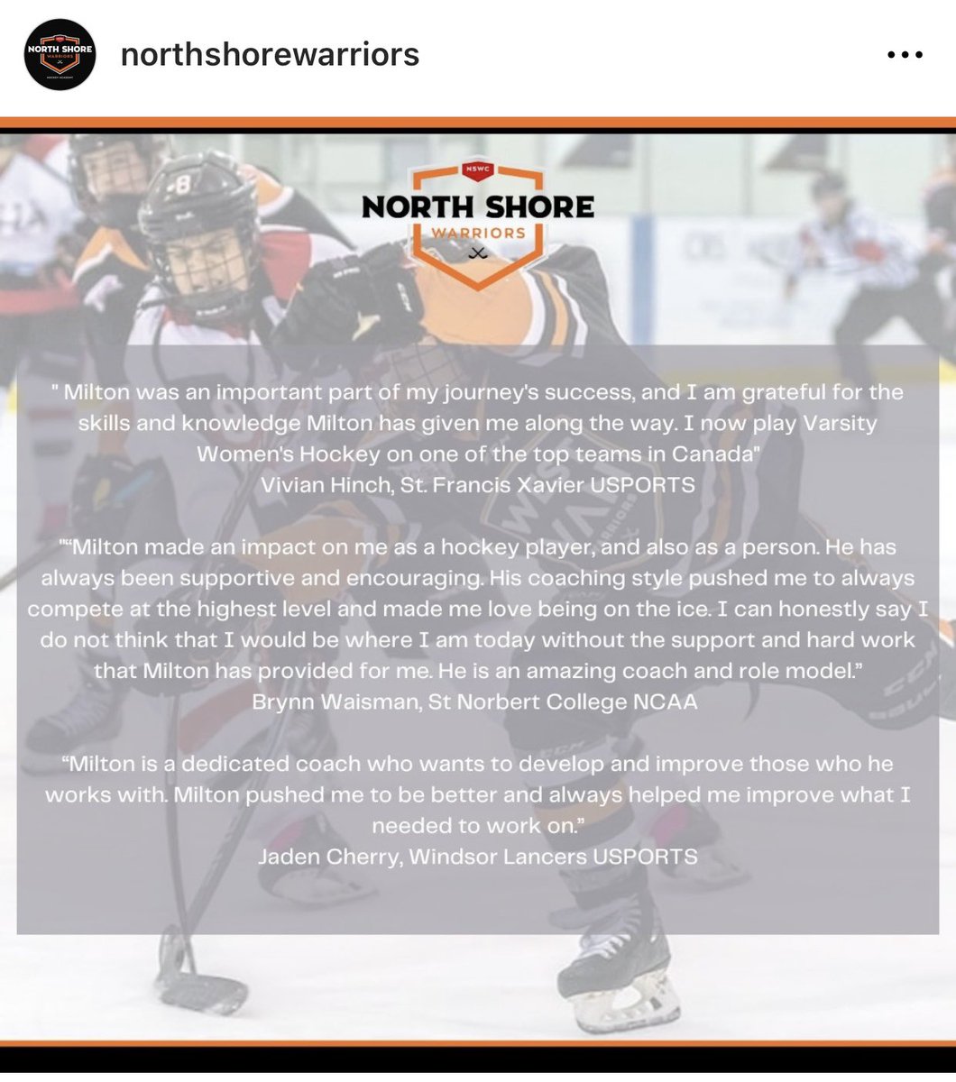 MiltonChan17's tweet image. Excited for this great opportunity to be the inaugural Head Coach in the CSSHL for the new North Shore Warriors U18 Female Prep Team! Can’t wait to get started! #femalehockey #hockey #csshl