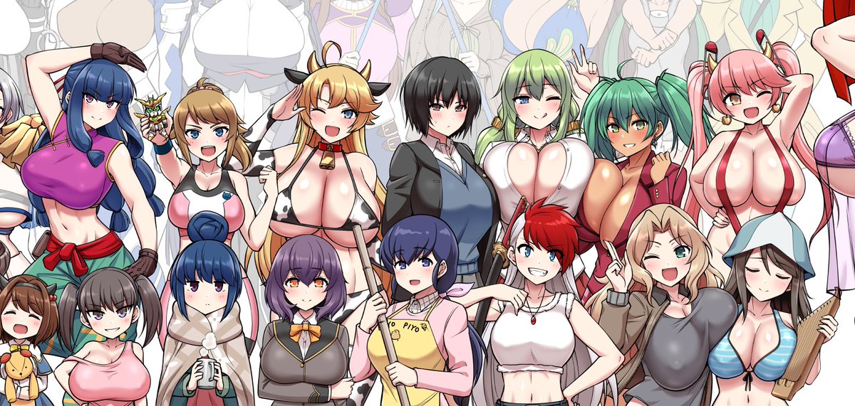 今日の……14人……塗り終わりました……。