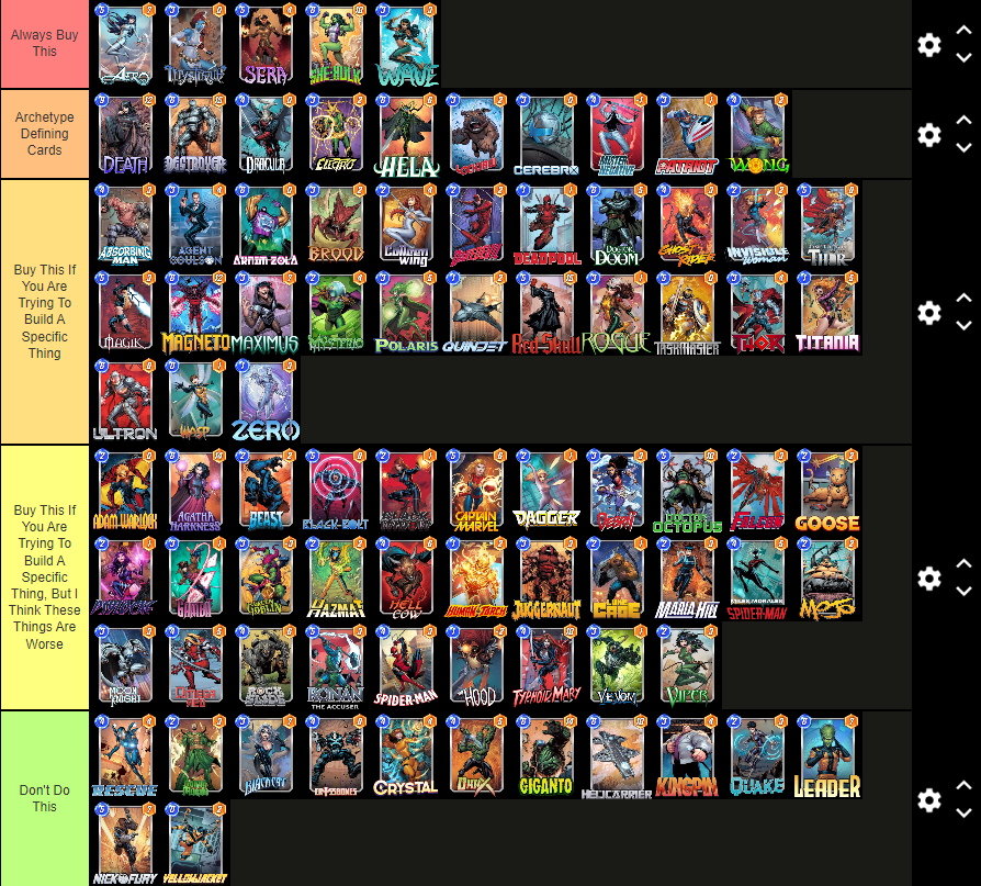 Best Budget Marvel Snap Decks Tier List (Series 3 Only) - Mobalytics