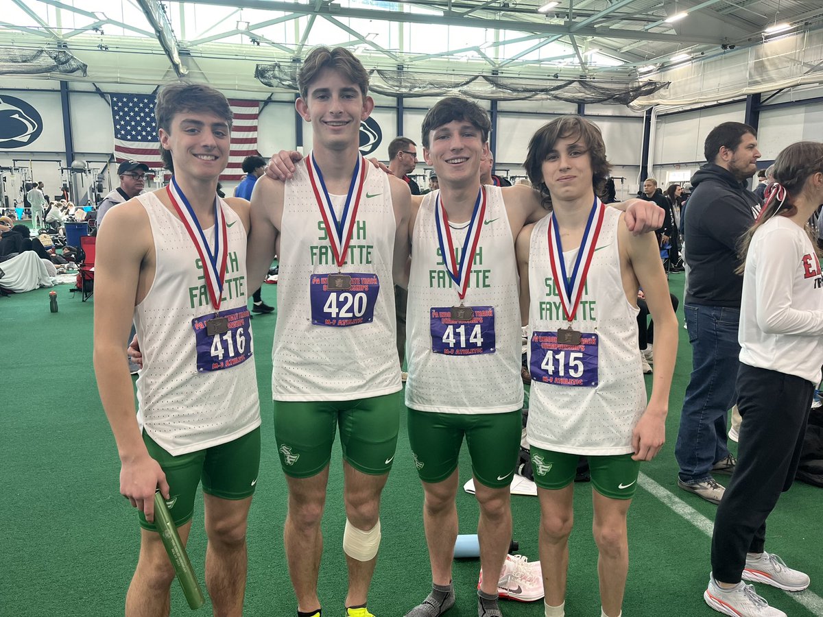 Scott Litwinovich (@sftfcoach) on Twitter photo 1st medals of the day! Boys 4x8 runs a 7:59.18 to place 3rd at the PTFCA indoor state championships! <a href="/GaliotoRoman/">Roman Galioto</a> <a href="/tdanz075/">Tim Danziger</a> <a href="/ZackWarchol/">Zack Warchol</a> <a href="/JakeBorgesi/">Jake Borgesi</a> <a href="/SFXC_Yoach/">Joe Winans</a> <a href="/sflionssports/">South Fayette Sports</a> #SFLionPride 1st medals of the day! Boys 4x8 runs a 7:59.18 to place 3rd at the PTFCA indoor state championships! <a href="/GaliotoRoman/">Roman Galioto</a> <a href="/tdanz075/">Tim Danziger</a> <a href="/ZackWarchol/">Zack Warchol</a> <a href="/JakeBorgesi/">Jake Borgesi</a> <a href="/SFXC_Yoach/">Joe Winans</a> <a href="/sflionssports/">South Fayette Sports</a> #SFLionPride