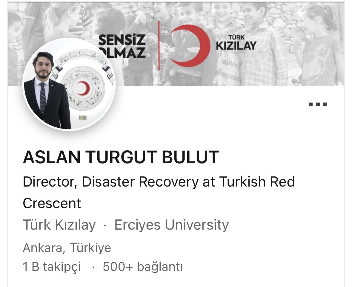 Shadow64534296's tweet photo. @ismailari_ Diyanet ve tügva CV li Türk Kızılay afet yönetim direktörünün paylaşımları, 155  yıllıkkurum nasıl bu hale gelir? Türk Kızılay uluslarası bağımsız bir kurum değil miydi? Bağışlar trollere mi gidiyor? https://t.co/1wxJacidVT