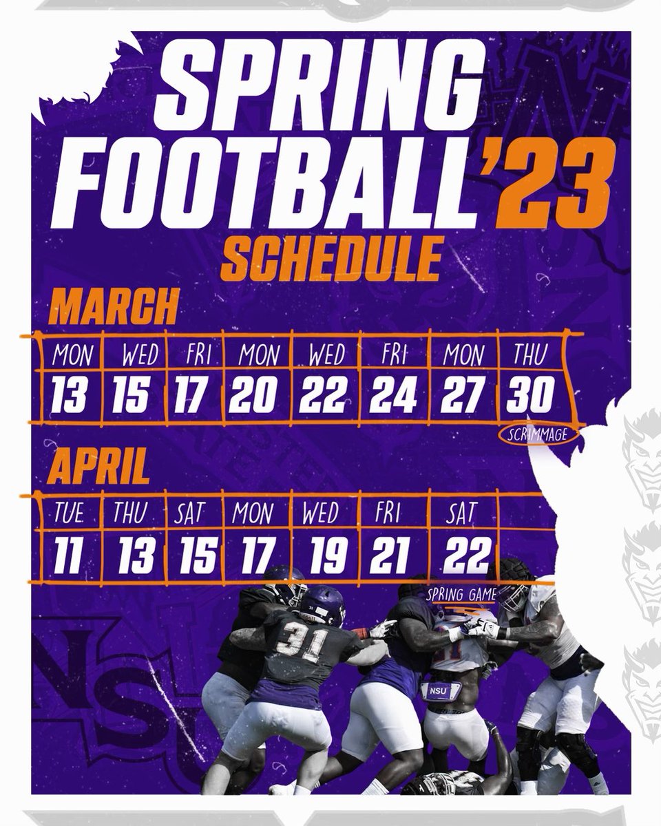 Spring practice dates are locked in.. Make sure you plan on visiting the Demons. #ForkEm