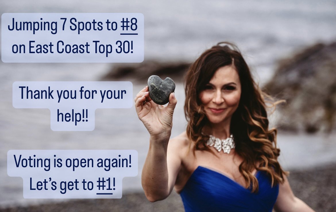 Jumping 7 spots to Number 8! Churchyard Roses🙏🏻🎶💙@EastCoastTop30 
Please Vote:
docs.google.com/forms/d/e/1FAI…