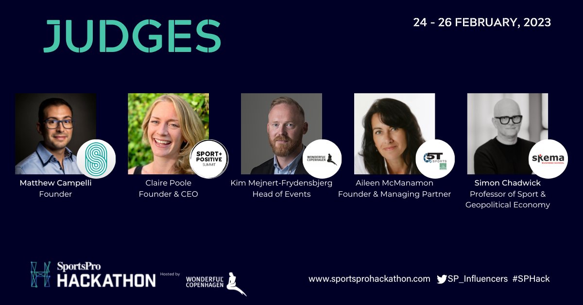 SP_Influencers's tweet photo. ♻️The 2023 #SPHACK weekend is almost at an end!
The students have submitted their final presentations and will attend a closing wrap-up session.
Judging commences this week with the three challenge winners joining us at SportsPro Live in April to present their concepts! https://t.co/tiP4Egz4qP