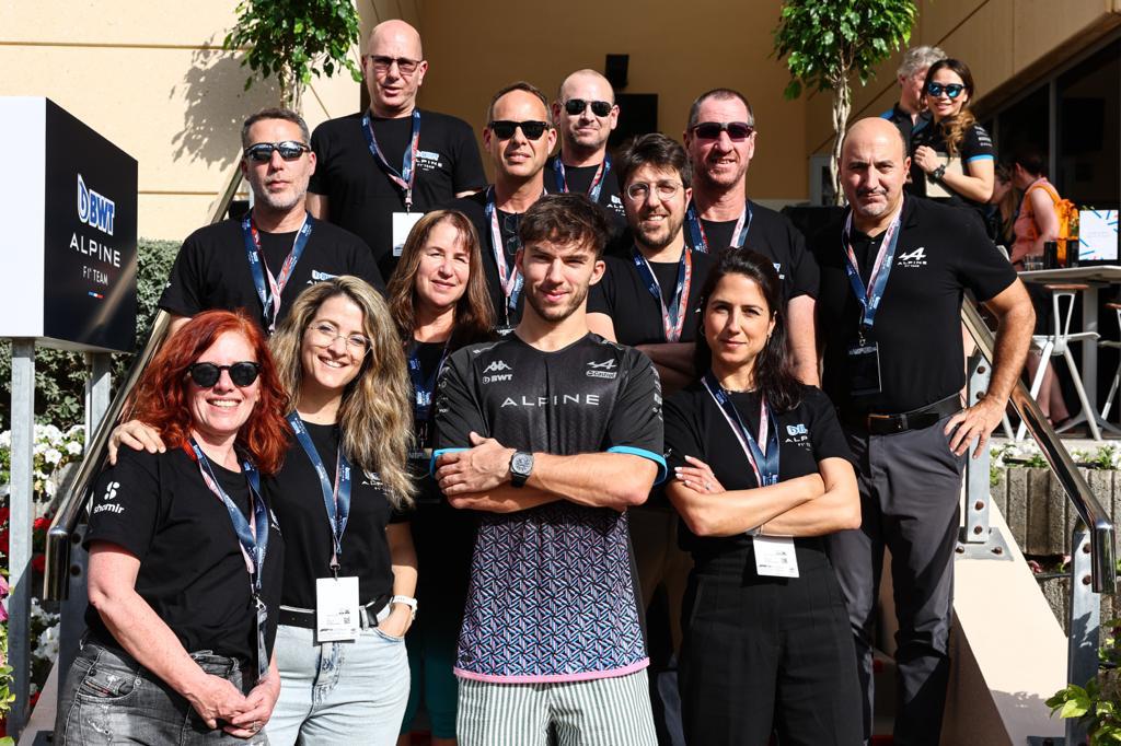 ShamirOptical's tweet photo. With the F1 season about to start, there's no better opportunity to visit BWT Alpine F1 Team, our optical performance partners!
A group of our employees traveled to Bahrain during the pre-season testing, and met with BWT Alpine F1 Team amazing drivers and team.

#shamir #alpine https://t.co/Spvmt5oM4g