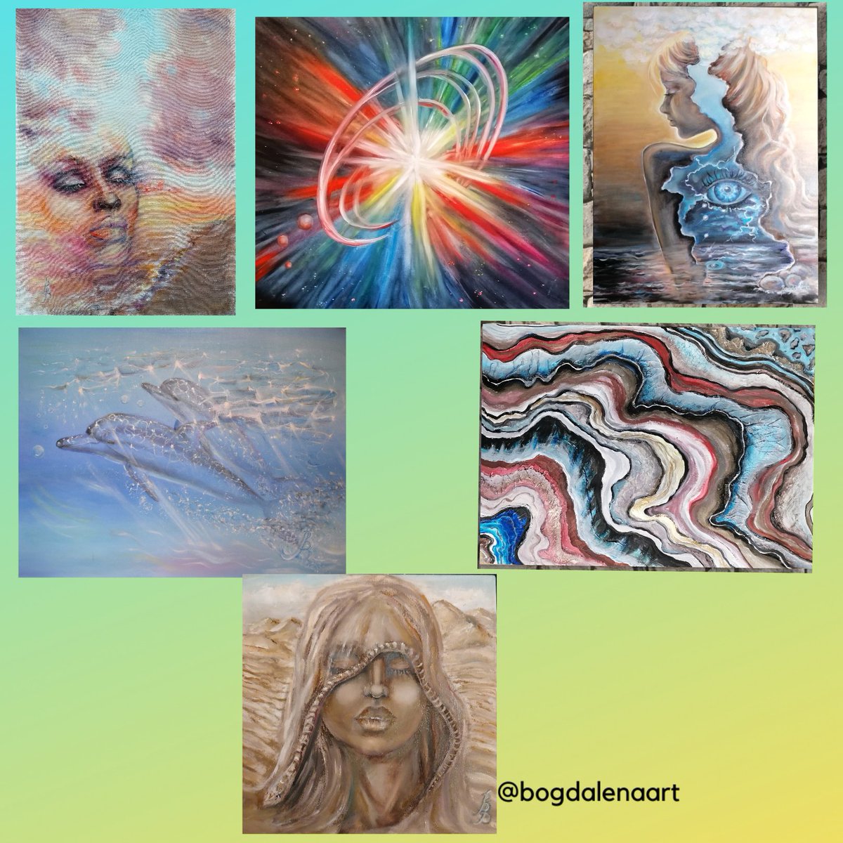 GM! ❤️I paint in oils, acrylics, watercolors and even... coffee and tea. I love experiments! I have a few more implementations!#s0meone_u_know, #bogdalenabah