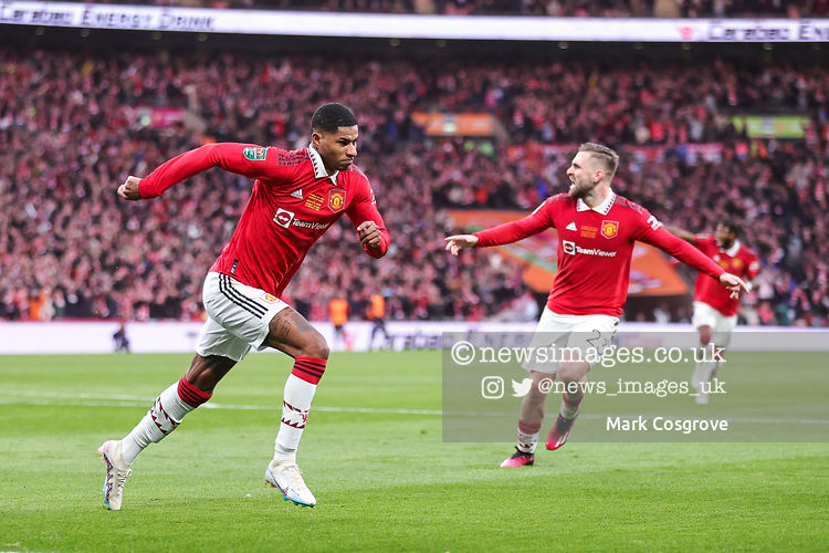 Marcus Rashford #10 of Manchester United celebrates his goal to make it  2-0 during the Carabao Cup Final match Manch …
<a href="/ManUtd/">Manchester United</a> #MUFC #manutd
#newcastleunited #NUFC <a href="/NUFC/">Newcastle United</a>
#CarabaoCup <a href="/Carabao_Cup/">Carabao Cup</a>
<a href="/Mark_Cozy/">Mark Cozy</a>
Sales - pictures@newsimages.co.uk
