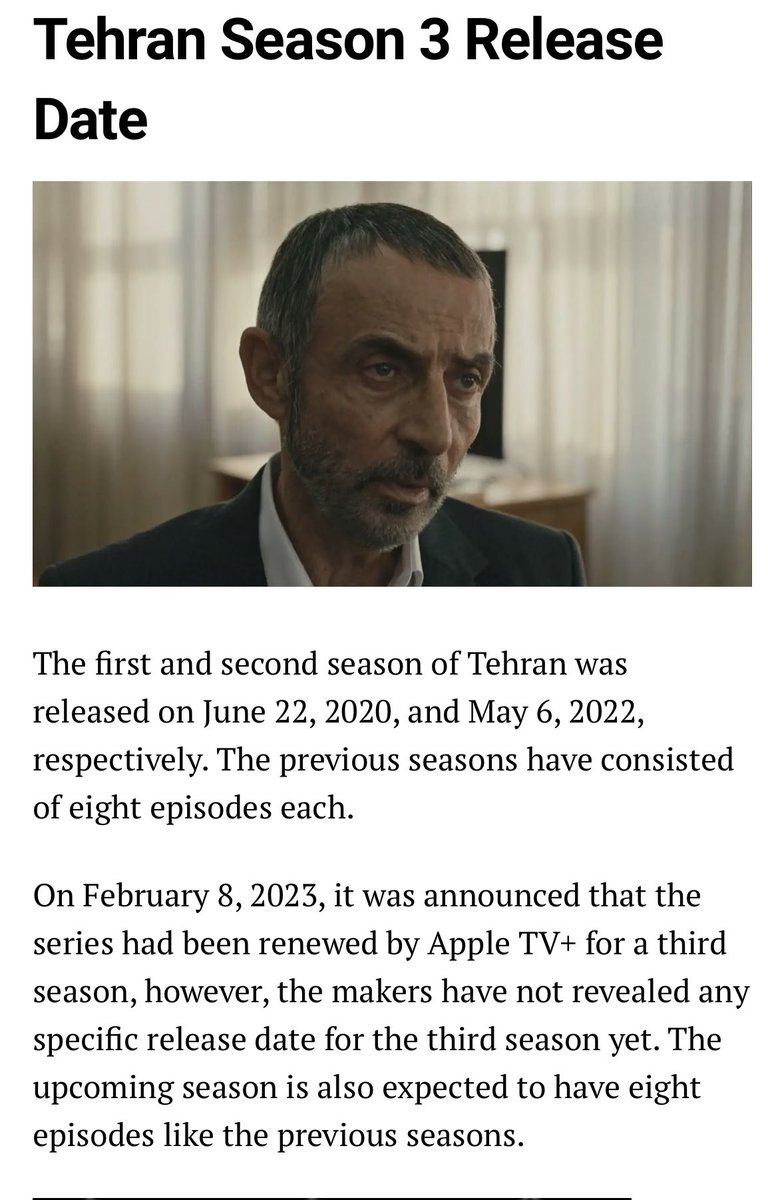 Tehran is back. 😁