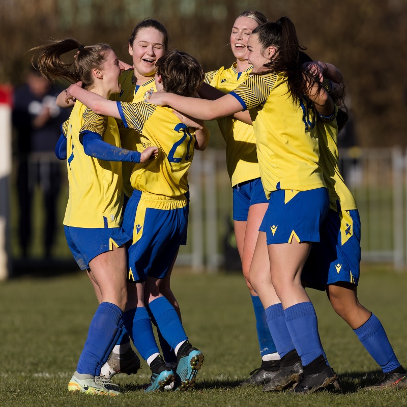 FAWales's tweet photo. 🥳 @BTUWomenFC and @AbergavennyWFC will meet in the 2022/23 #FAWGirlsCup final following their victories on Sunday! 🏆