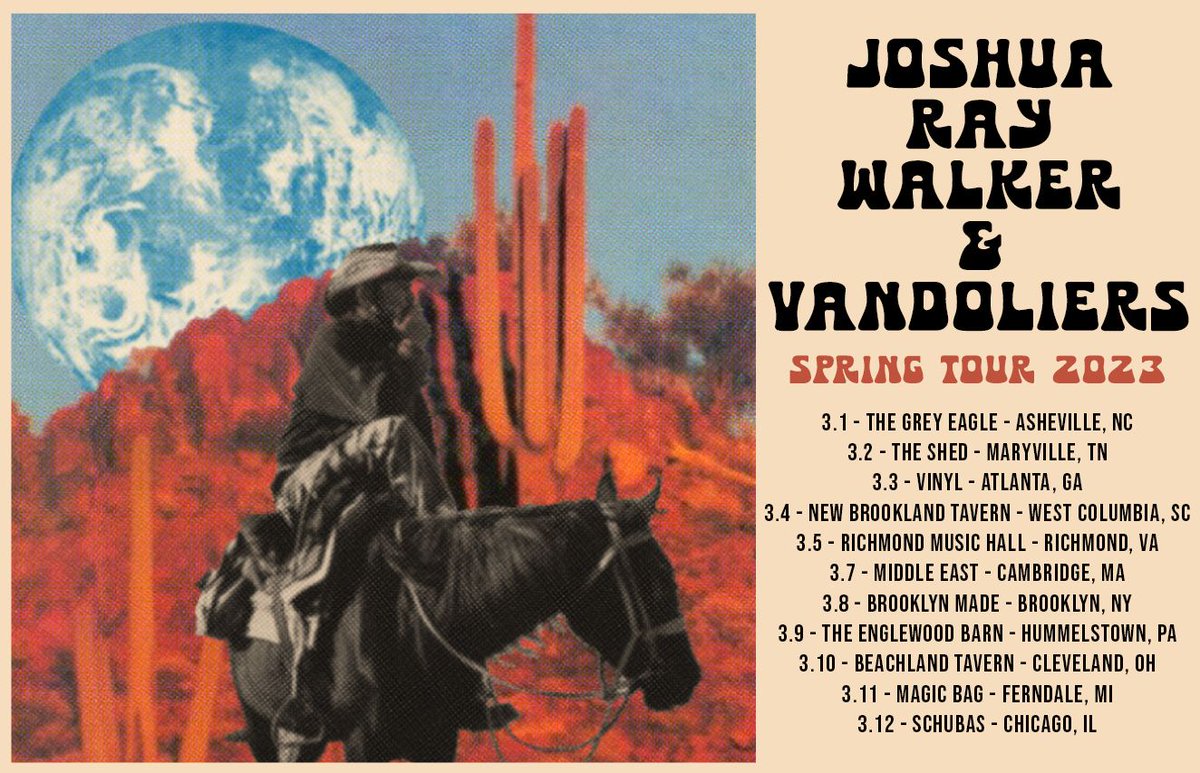 themagicbag's tweet photo. 🎟On sale now at the Magic Bag🎟
Joshua Ray Walker with The Vandoliers
Sat, March 11 | Tix: $22 adv. | 8 pm | All Ages
Ticket Link: https://t.co/jnxEgQyJe7
#JoshuaRayWalker #Vandoliers #TheMagicBag
#TagTheBag #Ferndale #SpringTour2023
@raywalkerjoshua @vandoliers https://t.co/brw43Afc9H