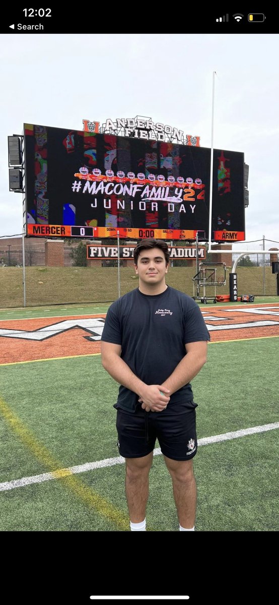 Had a great time <a href="/MercerFootball/">Mercer Football</a> Junior Day! <a href="/CoachJones_25/">Fred Jones</a> <a href="/CoachTKrause/">Tim Krause</a> <a href="/BKHS_Football/">Bishop Kenny Football</a> <a href="/bhernyscoutguy/">Brian Herny</a> <a href="/RecruitingBh/">BH Recruiting Agency</a> <a href="/PrepRedzoneFL/">Prep Redzone Florida</a>