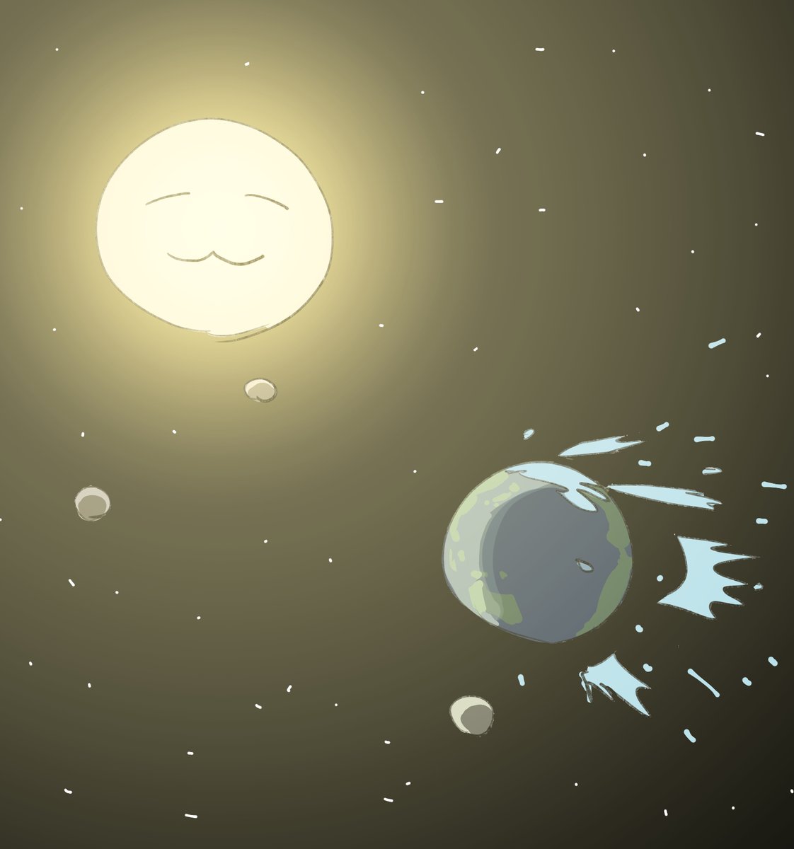 no humans moon planet space earth (planet) :3 star (sky)  illustration images