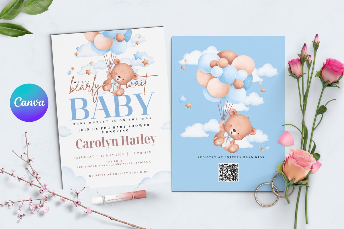 AbsoluteprettyC's tweet photo. Editable baby shower invite, baby shower download, bear baby invite, bear baby shower, bearly invite baby boy bear invite baby shower canva

#bearbabyinvite #etsy #etsysellers #etsystore #babyinvite #babyshower https://t.co/aYuWHodjo2