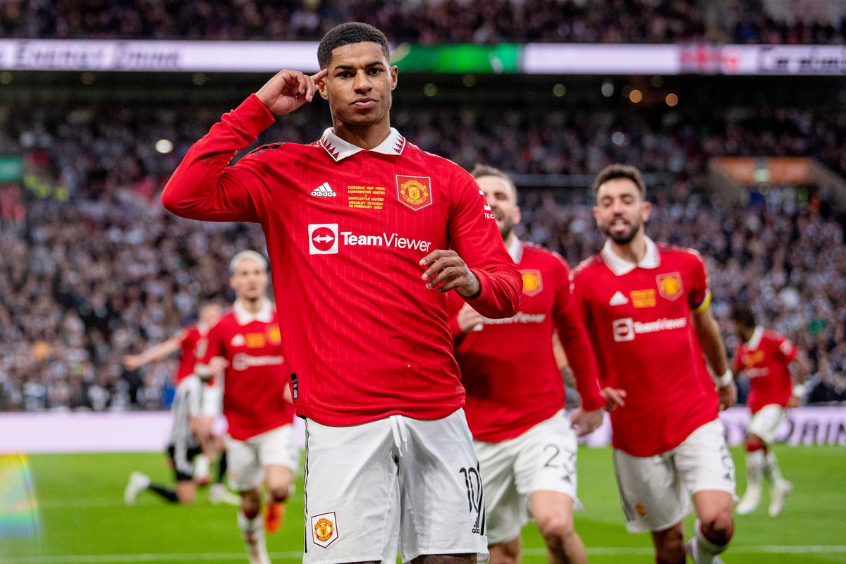 linacristiano7's tweet photo. So far so good! 😍⚽️🏆 #mufc #CarabaoCupFinal come on you Reds ! https://t.co/L9LqLpaFpI